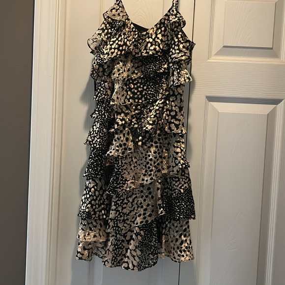 Rachael Zoe Spaghetti strap ruffle dress size 4 - Picture 4 of 11